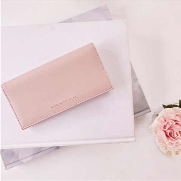 Aimee Kestenberg Marietta Pink Bifold Flat Wallet - Picture 3 of 11